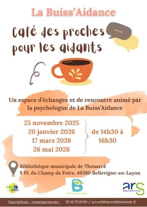Programme café des proches à la médiathèque de Thouarcé