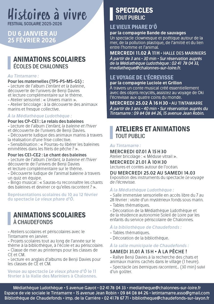 2026 01 Histoires à vivre programme