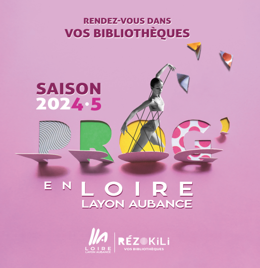 Couverture du dépliant qui présente la programmation culturelle du Rézokili de 2023 et 2024