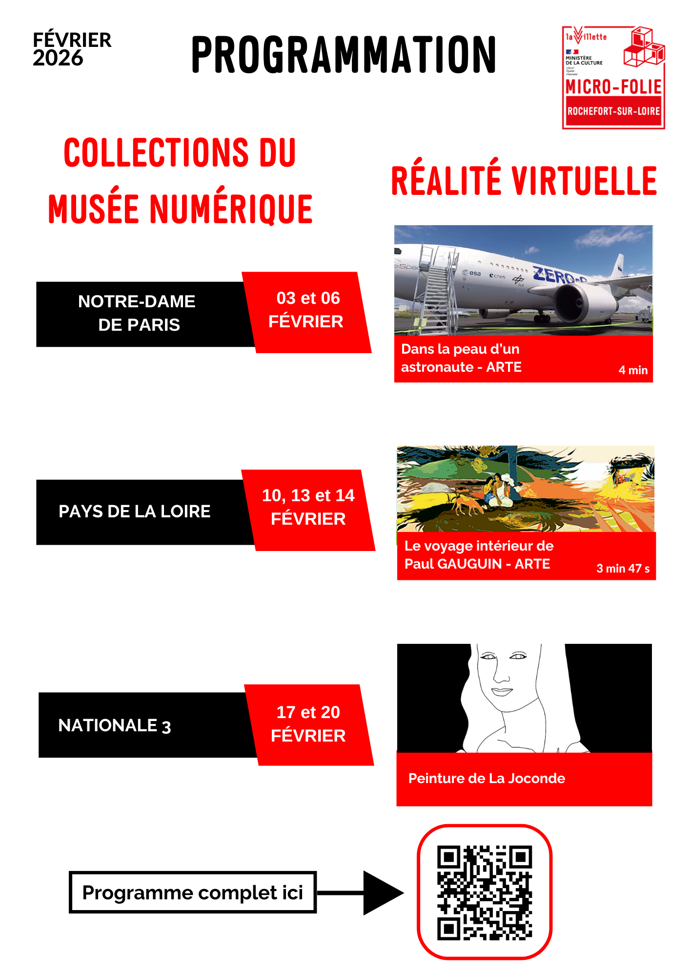 Flyer programmation février 2026